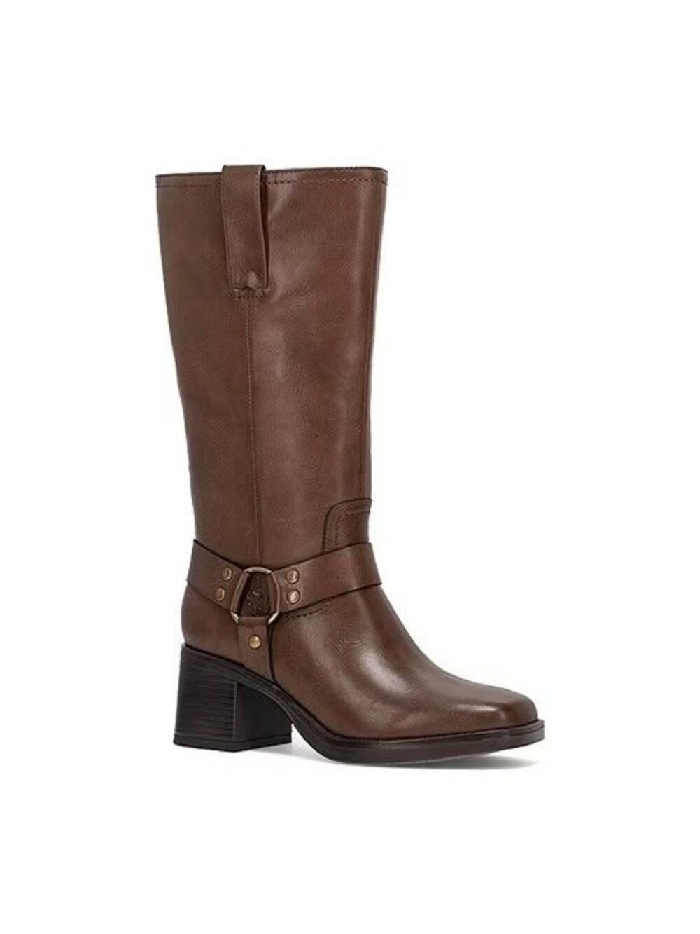 Frye & Co Nica Boots Festival Country Moto Cottagecore Chore Brown Womens 10